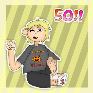 @BridgeTheDork's 50 subs drawing but in my style