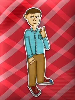 A drawing of Yaxion (Number 1) A drawing of Yaxion (Number 1)