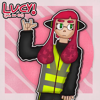 a drawing of @Sophia_Lol's character Lucy